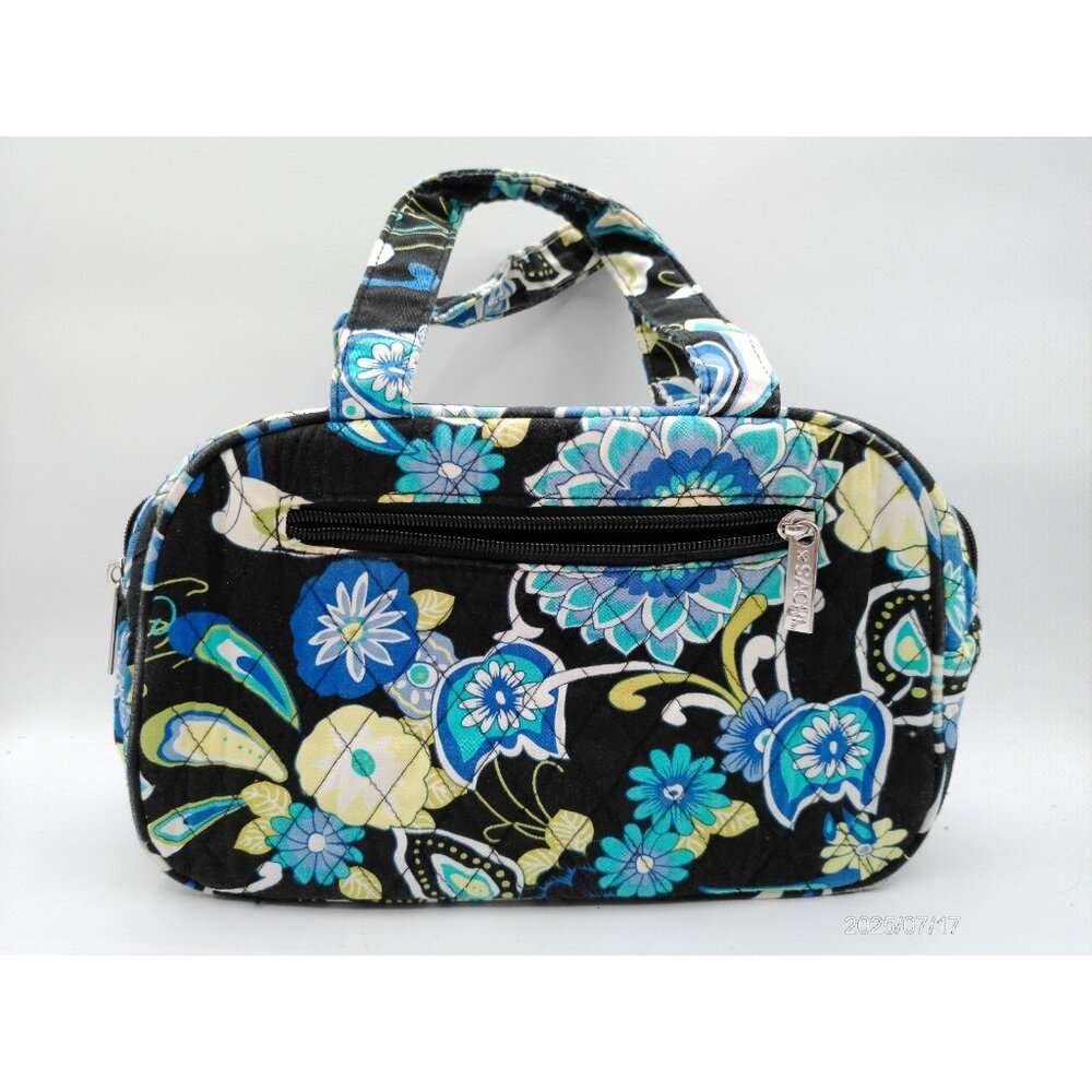 Sachi Insulated Lunch Bag Bright Multicolor Paisley Floral Work School Picnic - Picture 2 of 12